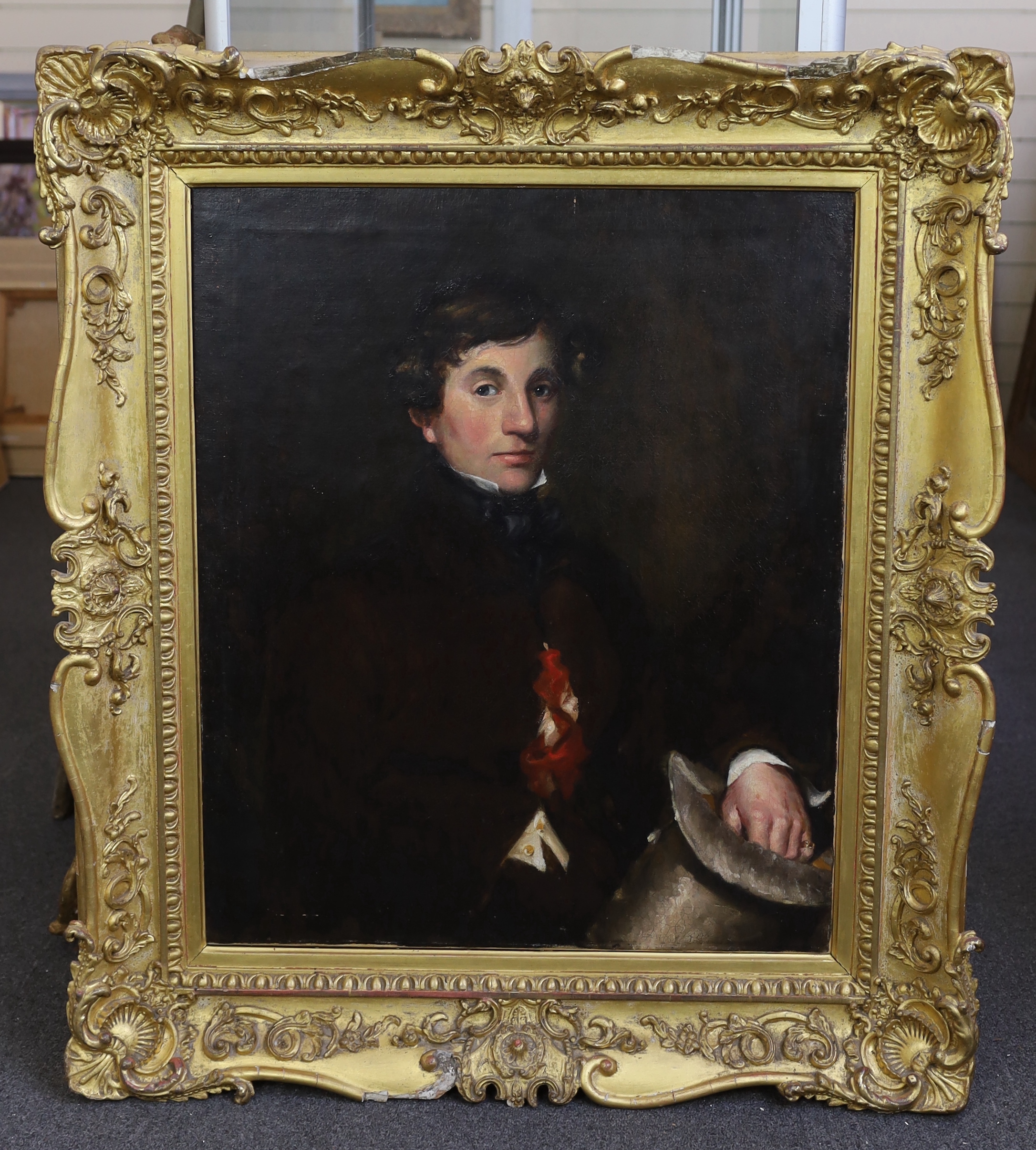 19th century Scottish School, oil on canvas, portrait of a Henry Black Stewart of Balnakeilly (1809-1881), aged 21, Commissioner of Supply and J.P, Perthshire